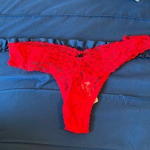 Victoria’s Secret Thong, one size, Red